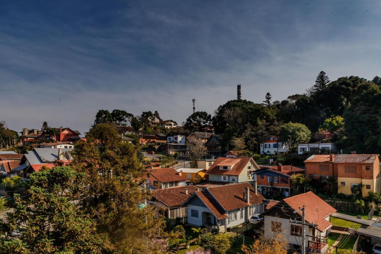 Apto Lindamente Decorado No Centro De Gramado Apartment Bagian luar foto