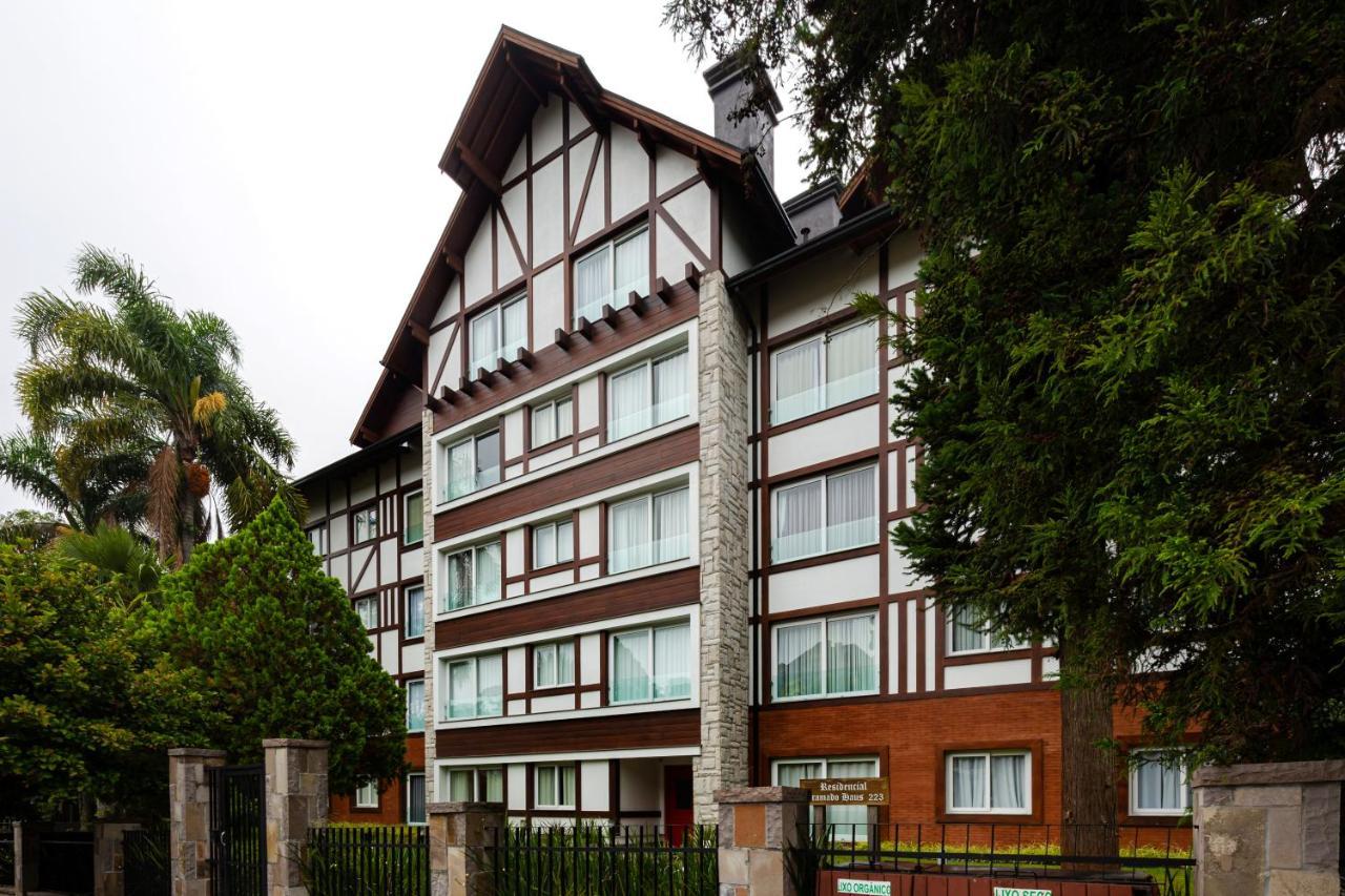 Apto Lindamente Decorado No Centro De Gramado Apartment Bagian luar foto